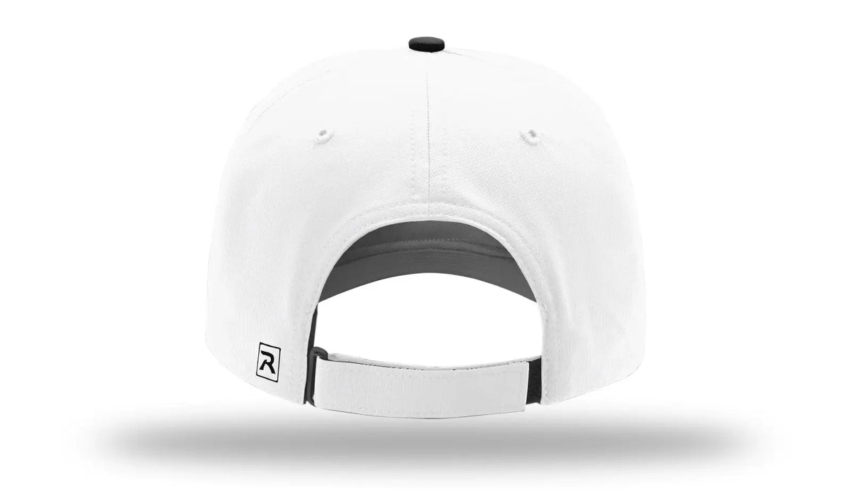 Richardson 225 Casual Performance Lite Cap - Black White - Osfm