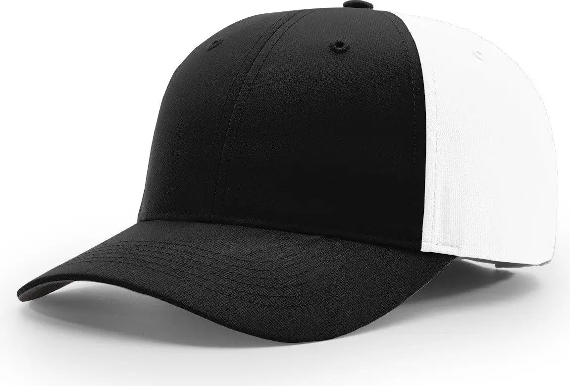 Richardson 225 Casual Performance Lite Cap - Black White - Osfm