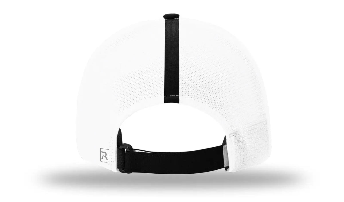Richardson 227 Tech Mesh W/ Stretch Caps - Black White