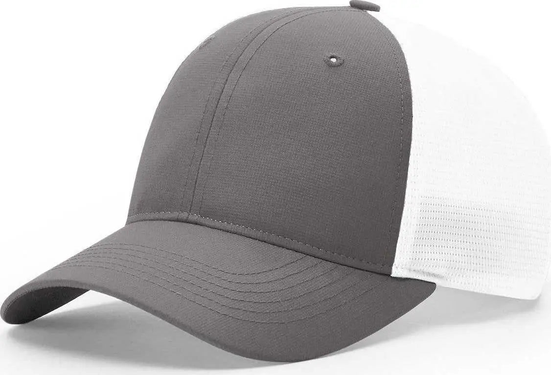 Richardson 227 Tech Mesh W/ Stretch Caps - Charcoal White