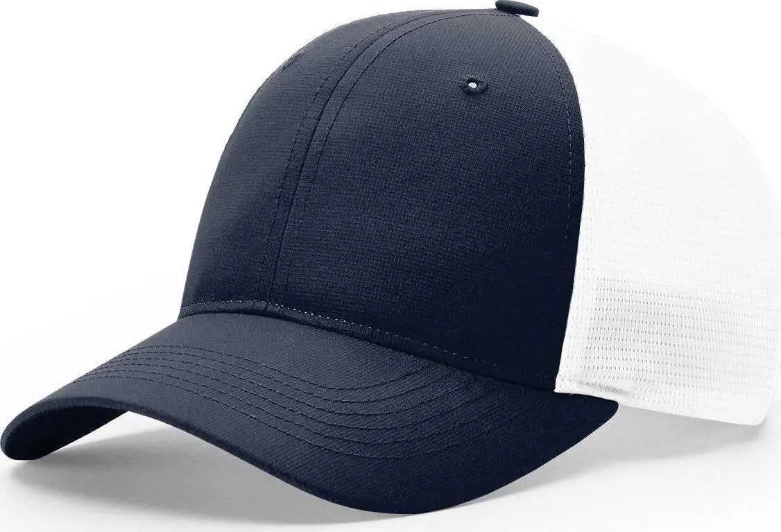 Richardson 227 Tech Mesh W/ Stretch Caps - Navy White - Md-lg