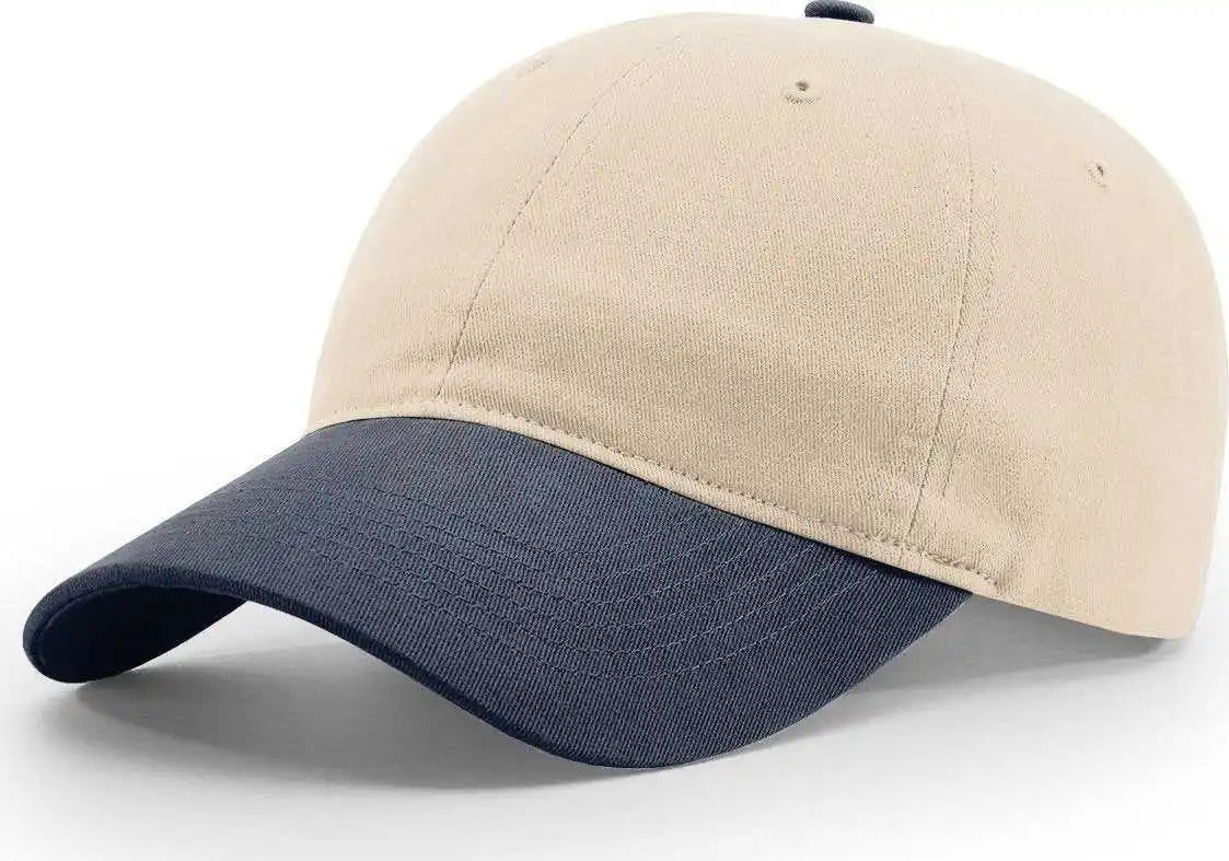 Richardson 232 Brushed Chino Caps - Stone Navy - Ivory / Osfm