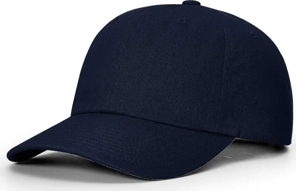 Richardson 252 Premium Cotton Dad Hat Caps - Navy - Youth