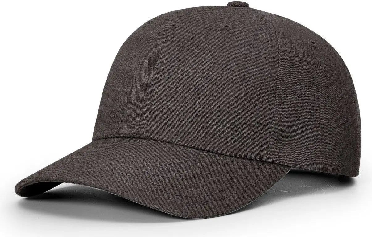 Richardson 252l Premium Linen Dad Cap - Dark Charcoal - Gray / Osfm