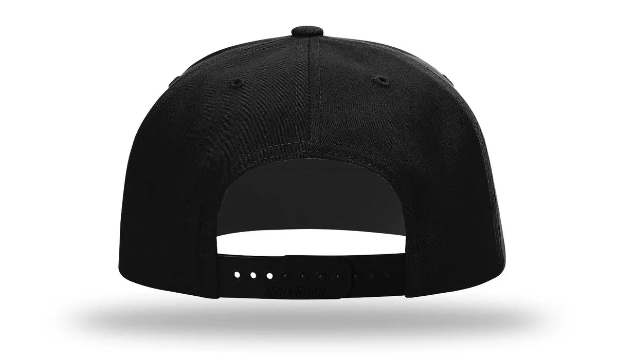 Richardson 255 Pinch Front Structured Snapback Cap - Black