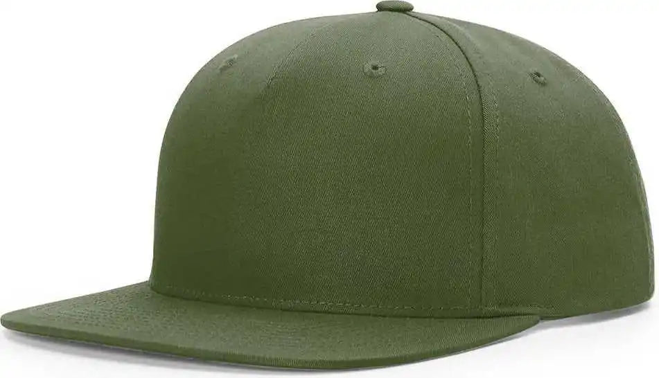 Richardson 255 Pinch Front Structured Snapback Caps - Army Olive - Osfm