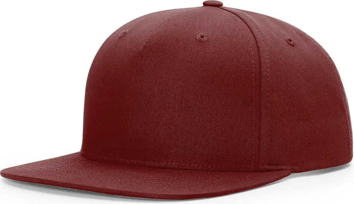 Richardson 255 Pinch Front Structured Snapback Caps - Berry - Red / Osfm