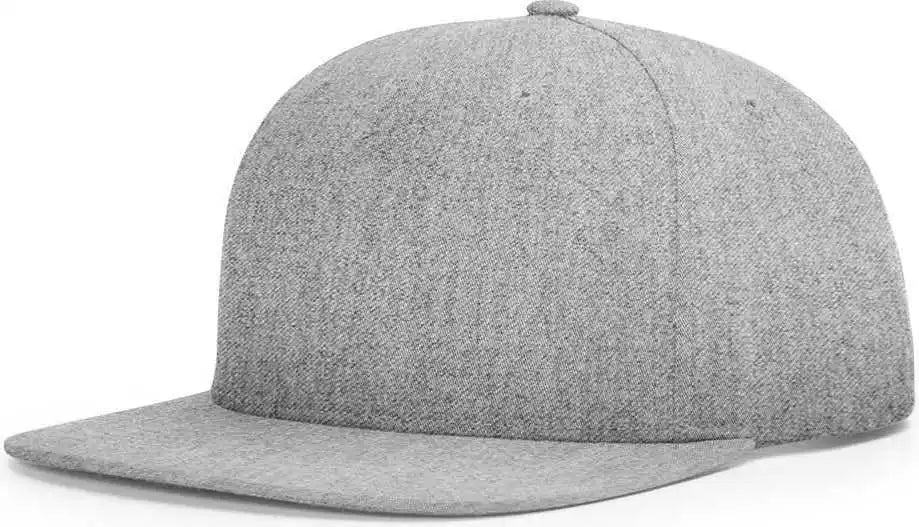 Richardson 255 Pinch Front Structured Snapback Caps Heather Gray / Youth