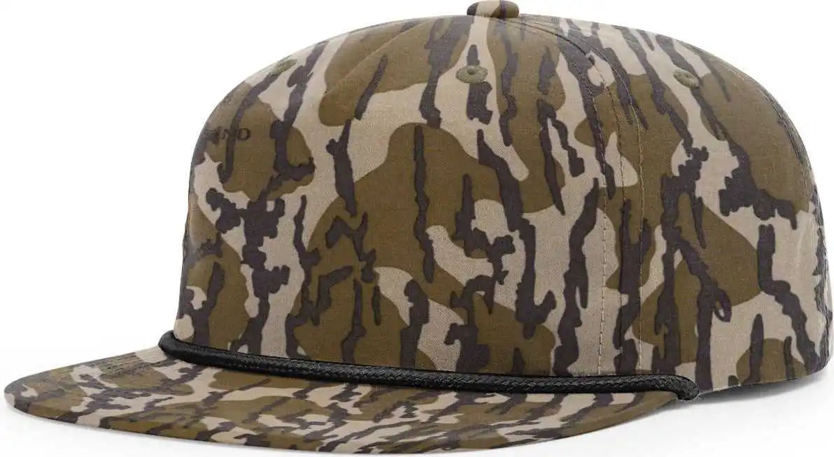 Richardson 256p Umpqua Printed Snapback Caps - Mossy Oak Bottomland Black Rope - Osfm
