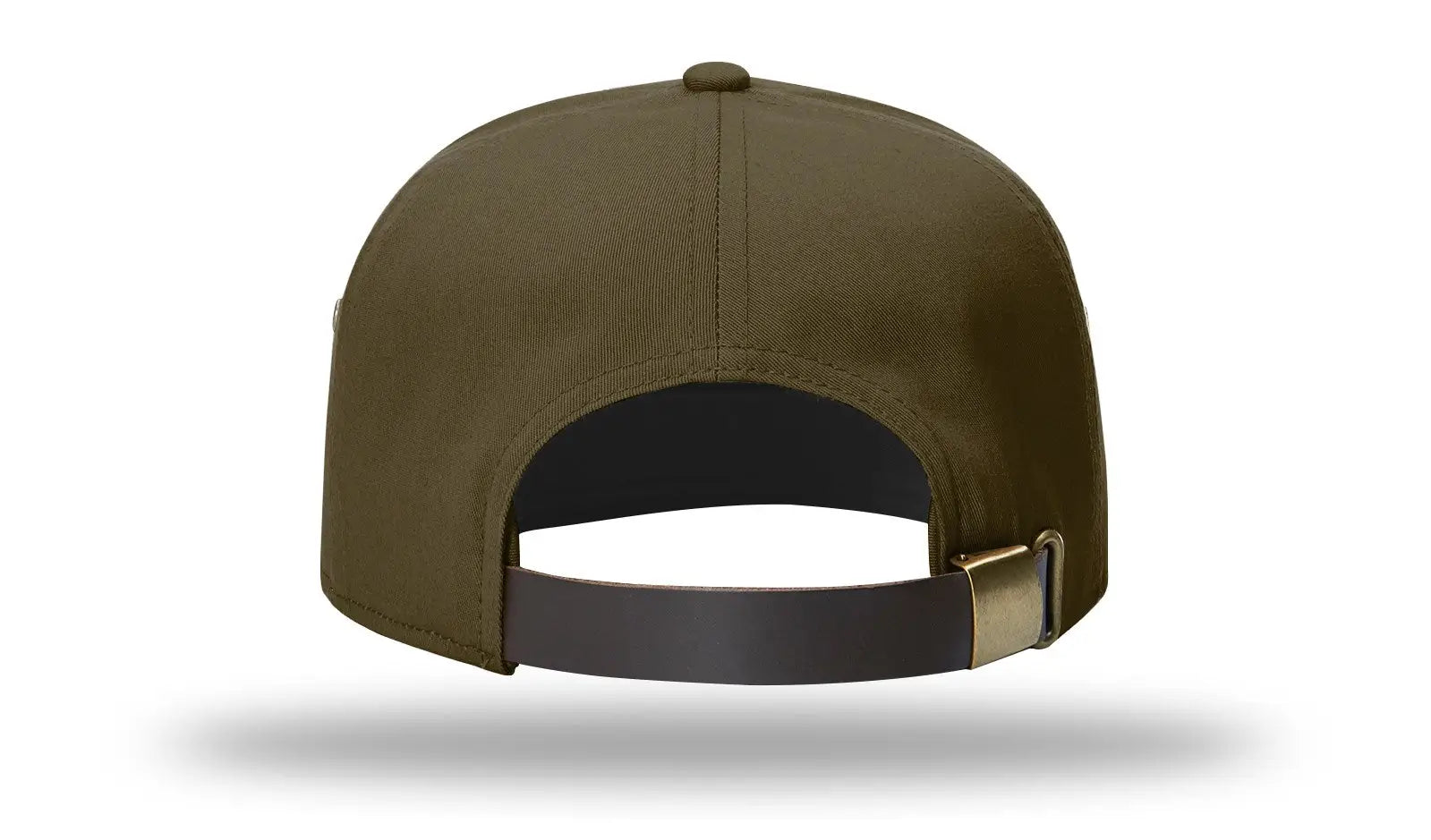 Richardson 257 7 Panel Twill Strapback Cap - Dark Loden - Osfm