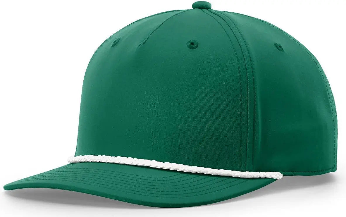 Richardson 258 5 Panel Classic Rope Cap - Kelly-white
