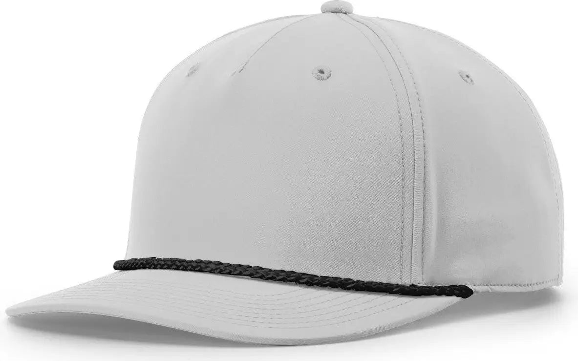 Richardson 258 5 Panel Classic Rope Cap - Light Gray-black