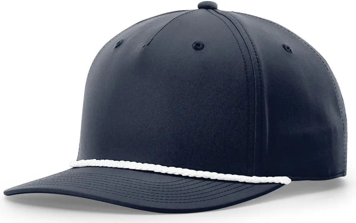 Richardson 258 5 Panel Classic Rope Cap - Navy-white