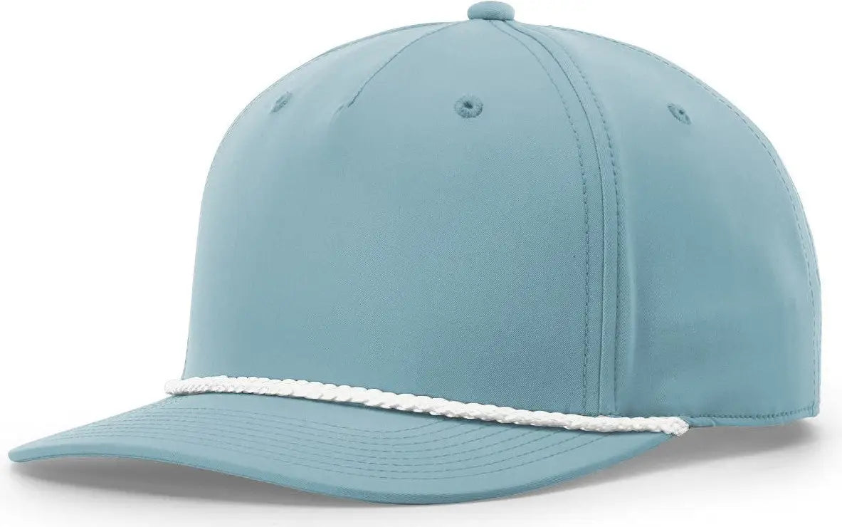 Richardson 258 5 Panel Classic Rope Cap - Smoke Blue-white