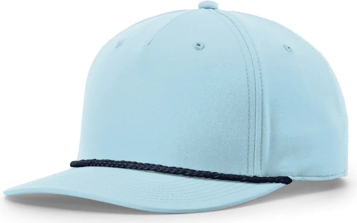 Richardson 258 5 Panel Classic Rope Cap - Soft Blue-navy