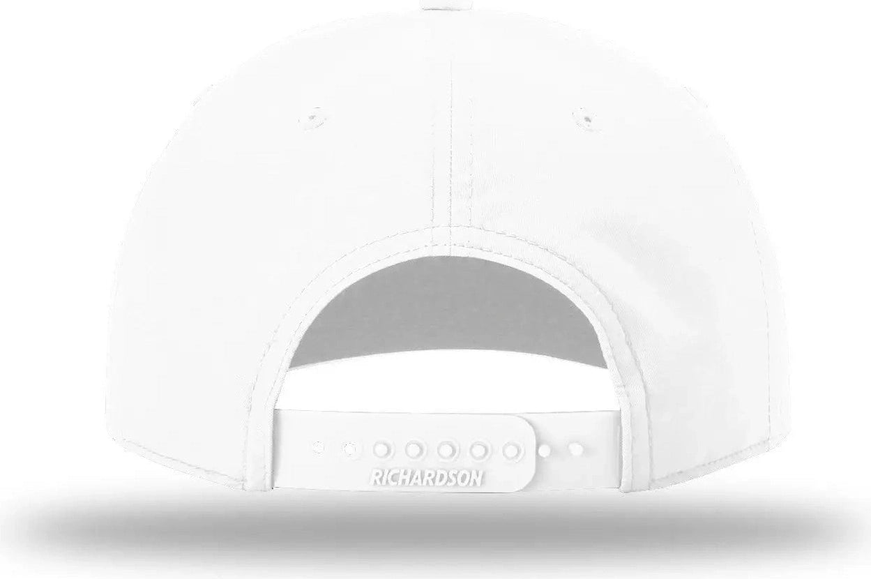 Richardson 258 5 Panel Classic Rope Cap - White Red - Osfm