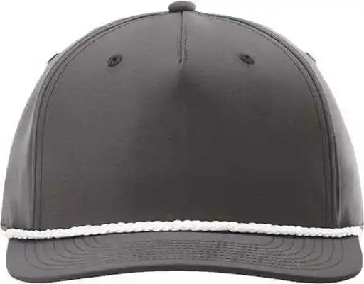 Richardson 258 Braided Performance Caps - Dark Grey White - Gray / Osfm