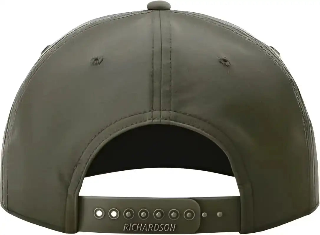 Richardson 258 Braided Performance Caps Dark Olive Green White / Osfm