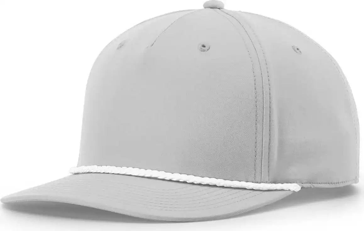 Richardson 258 Braided Performance Caps - Light Gray White - Osfm