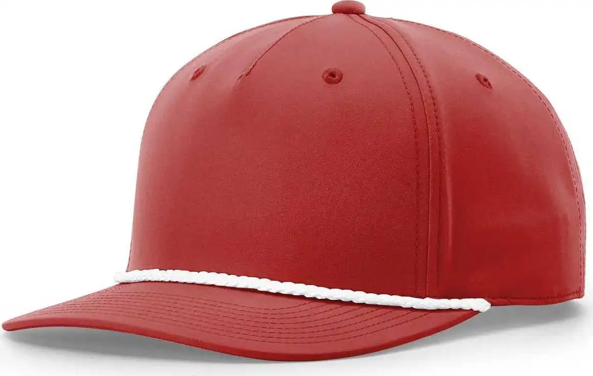 Richardson 258 Braided Performance Caps Red White / Osfm