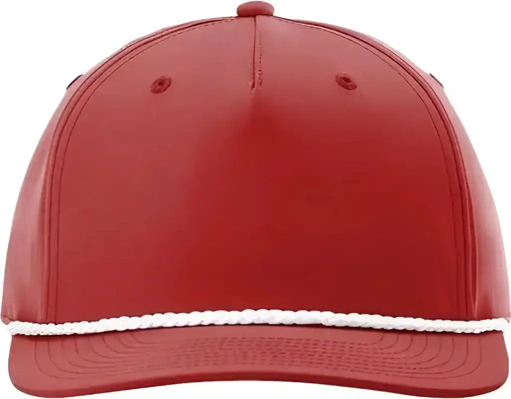 Richardson 258 Braided Performance Caps Red White / Osfm