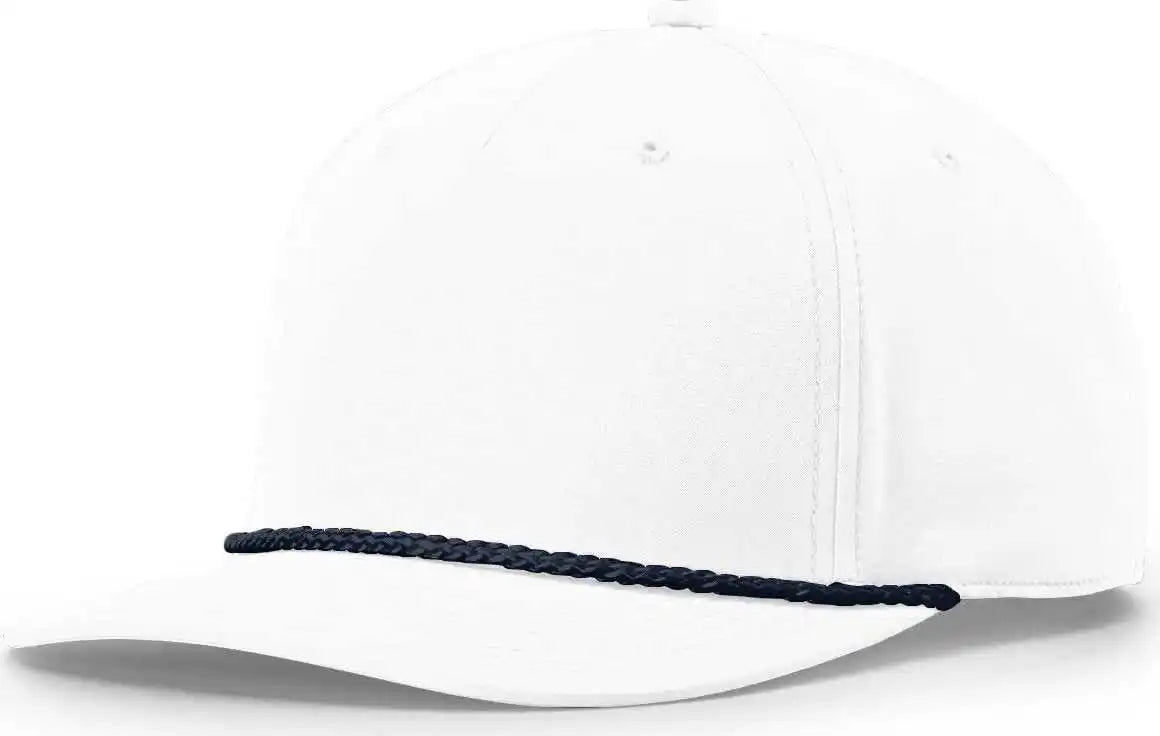 Richardson 258 Braided Performance Caps White Navy / Osfm