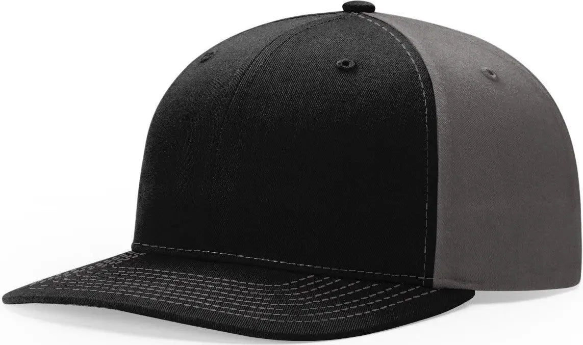 Richardson 312 Solid Twill Trucker Cap - Black Charcoal