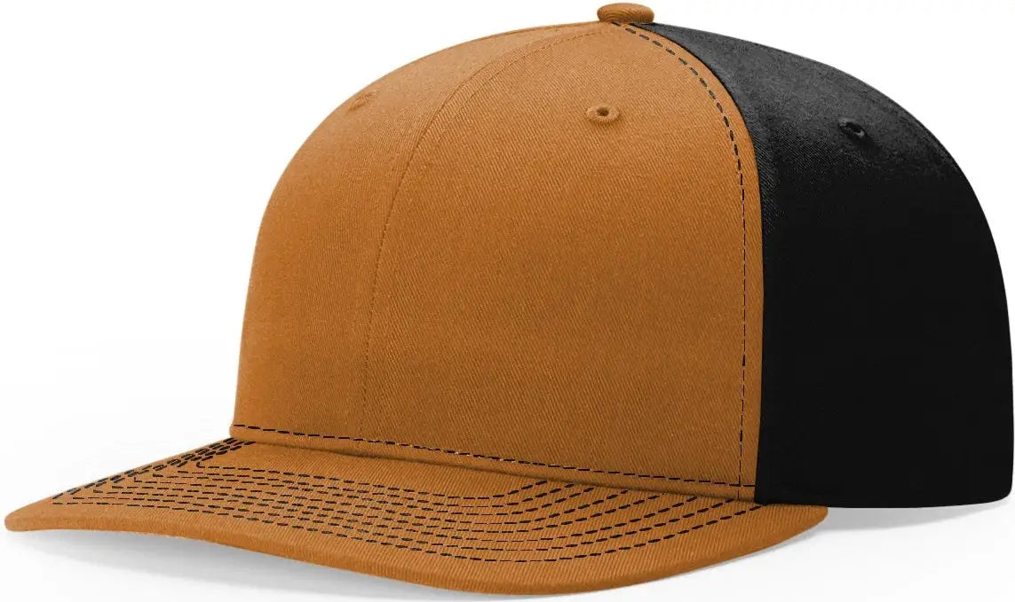 Richardson 312 Solid Twill Trucker Cap - Caramel Black - Osfm