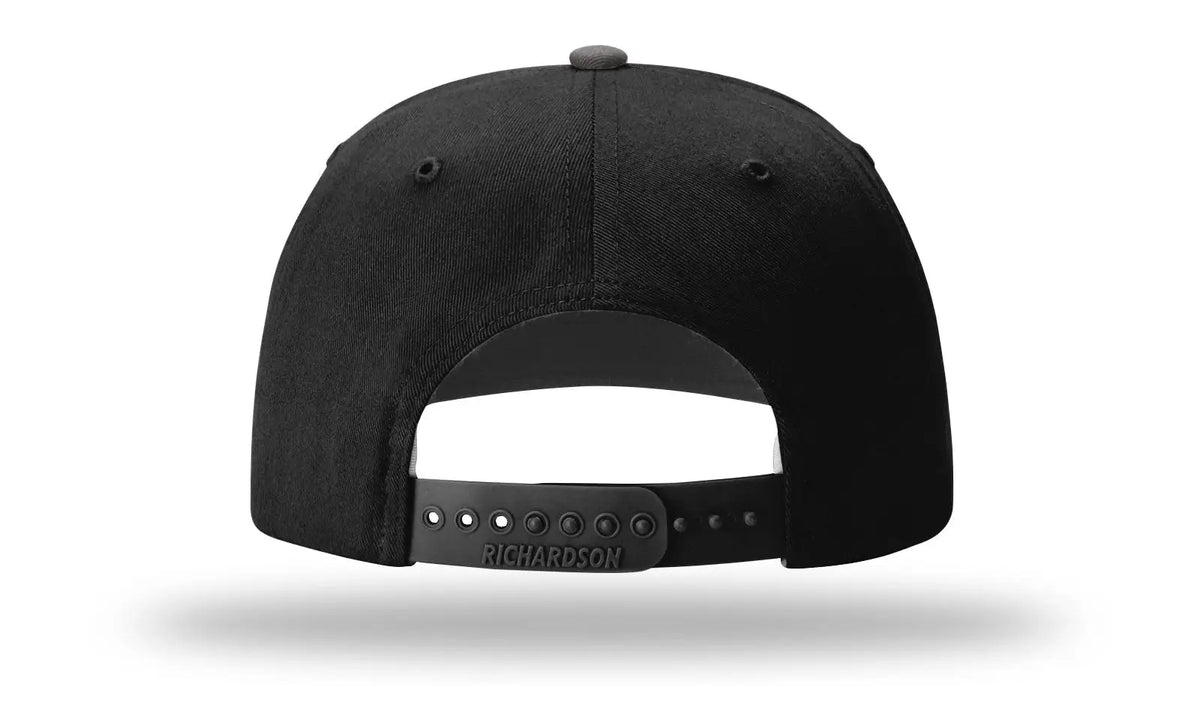 Richardson 312 Solid Twill Trucker Cap - Charcoal Black