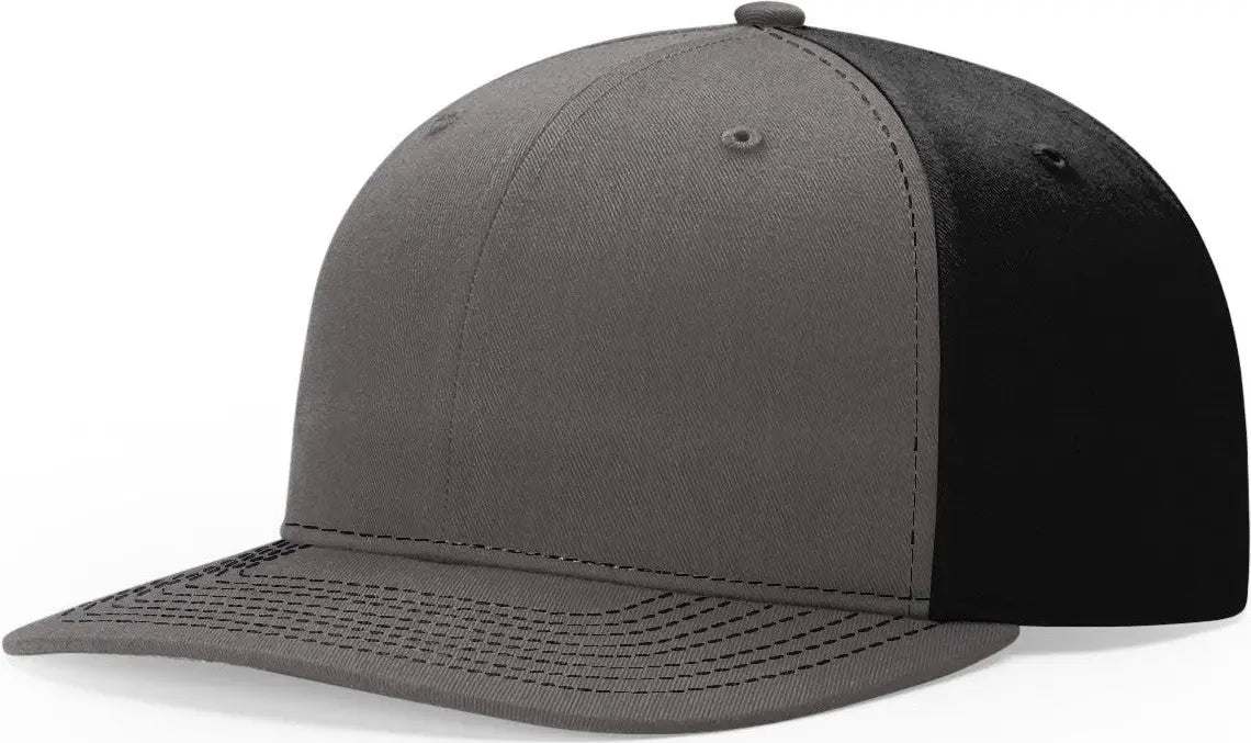 Richardson 312 Solid Twill Trucker Cap - Charcoal Black