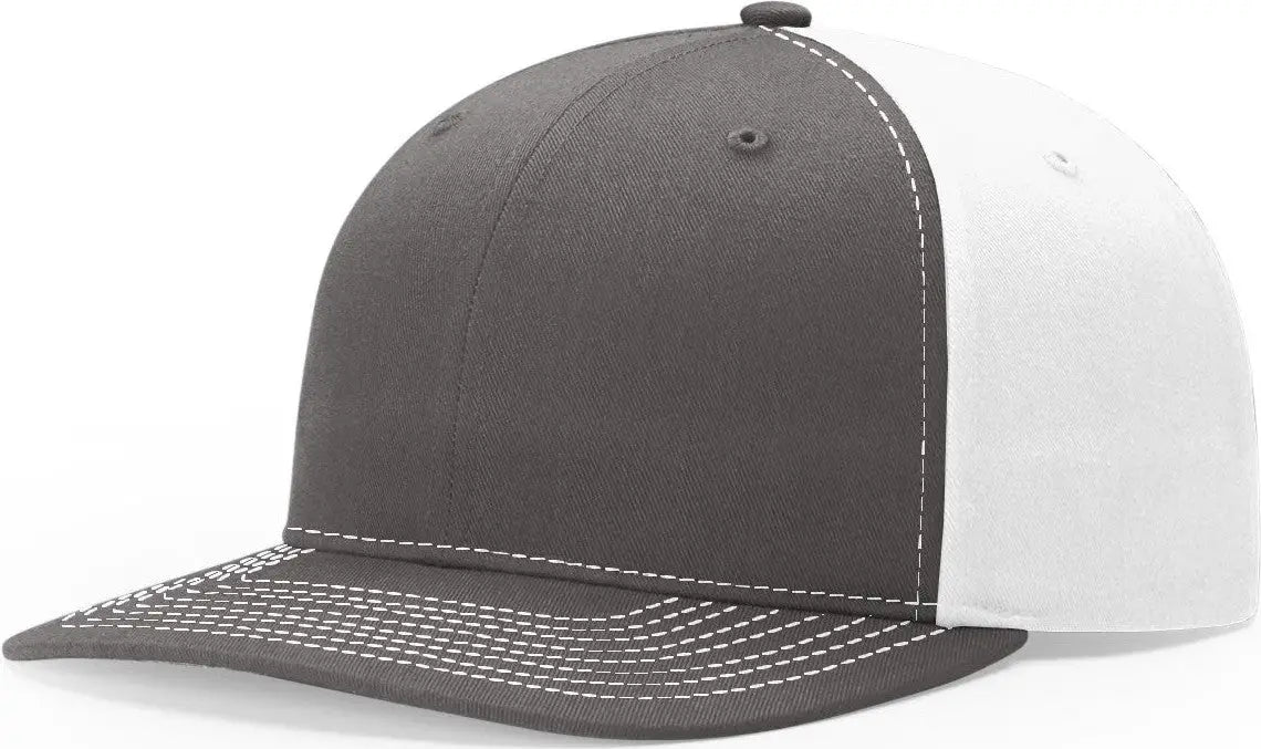 Richardson 312 Solid Twill Trucker Cap - Charcoal White