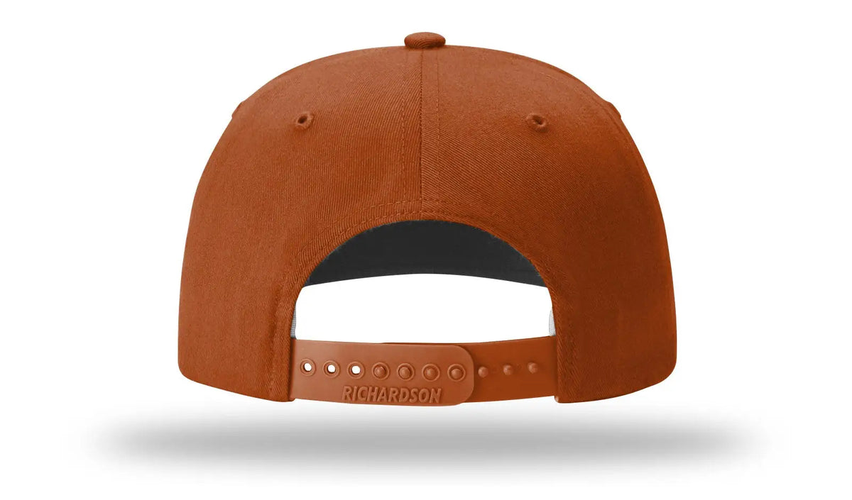 Richardson 312 Solid Twill Trucker Cap - Dark Orange - Burnt Orant / Osfm