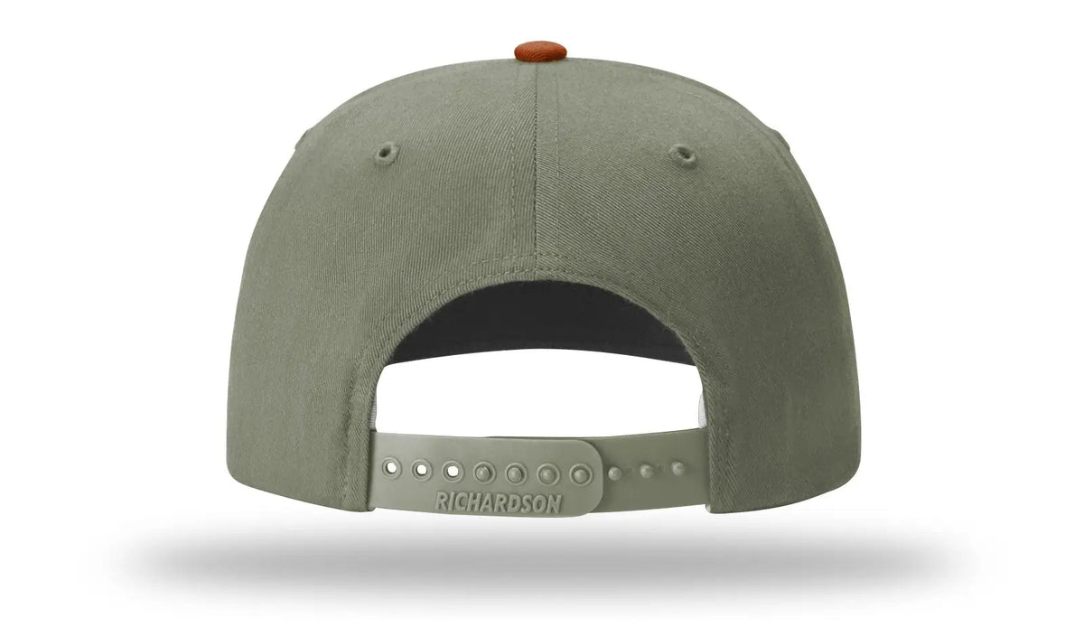 Richardson 312 Solid Twill Trucker Cap - Dark Orange Loden - Burnt Orant / Osfm