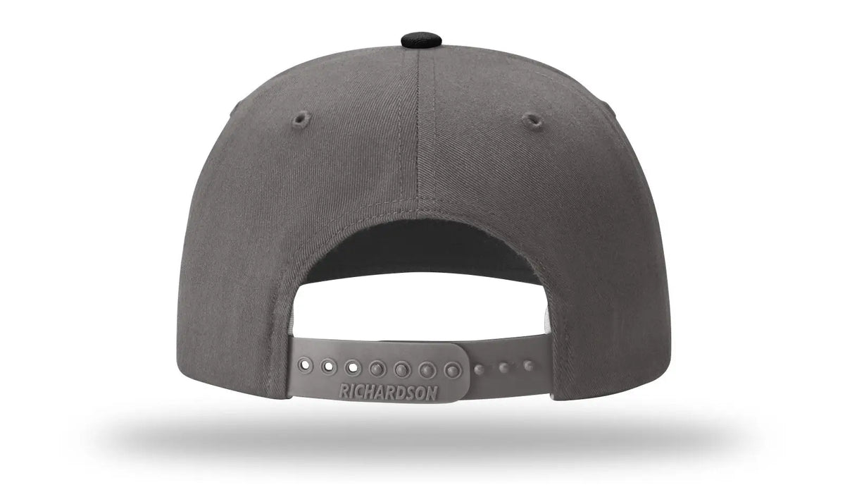 Richardson 312 Solid Twill Trucker Cap - Gray Charcoal Black - Dark / Osfm