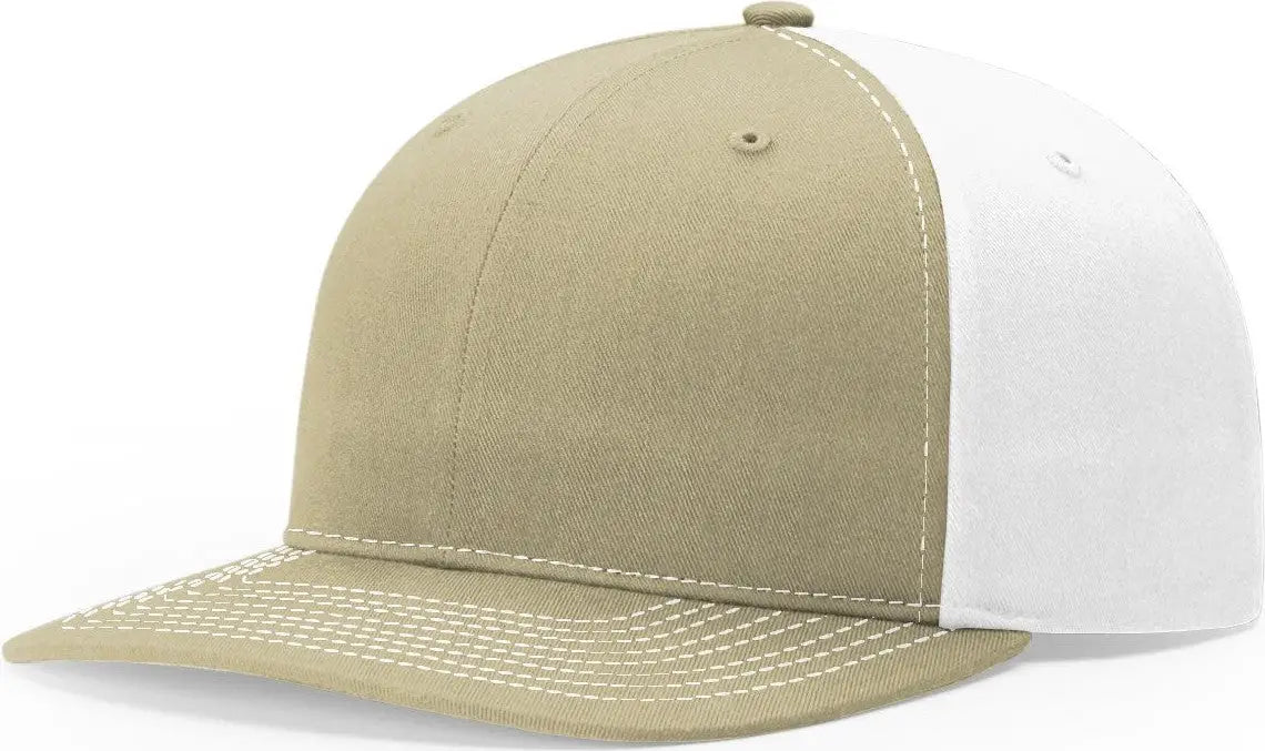 Richardson 312 Solid Twill Trucker Cap - Khaki White - Osfm
