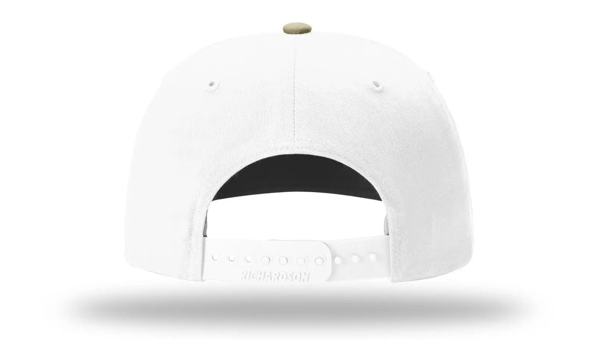 Richardson 312 Solid Twill Trucker Cap - Khaki White - Osfm