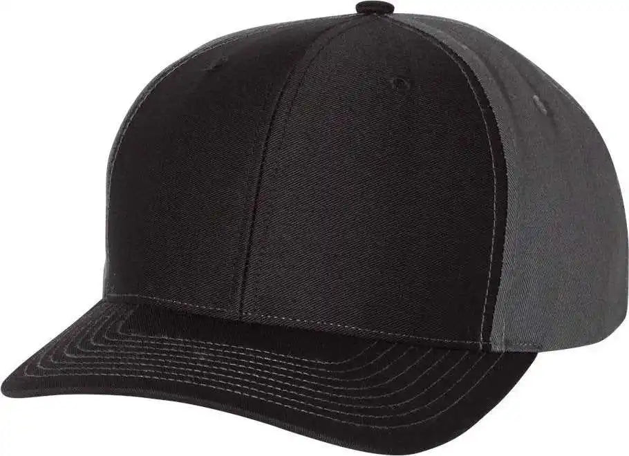 Richardson 312 Twill Back Trucker Caps - Black Charcoal - Dark Gray / Osfm