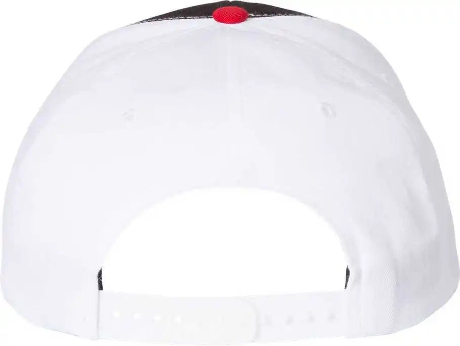 Richardson 312 Twill Back Trucker Caps Black White Red / Osfm