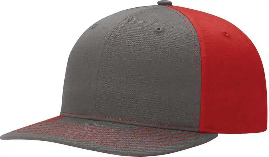 Richardson 312 Twill Back Trucker Caps - Charcoal Red - Dark Gray / Osfm