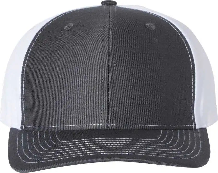 Richardson 312 Twill Back Trucker Caps - Charcoal White - Dark Gray / Osfm