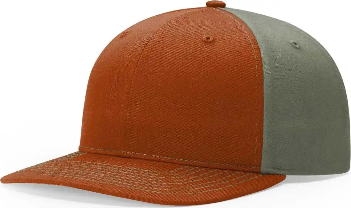 Richardson 312 Twill Back Trucker Caps - Dark Orange Loden - Burnt Olive / Osfm