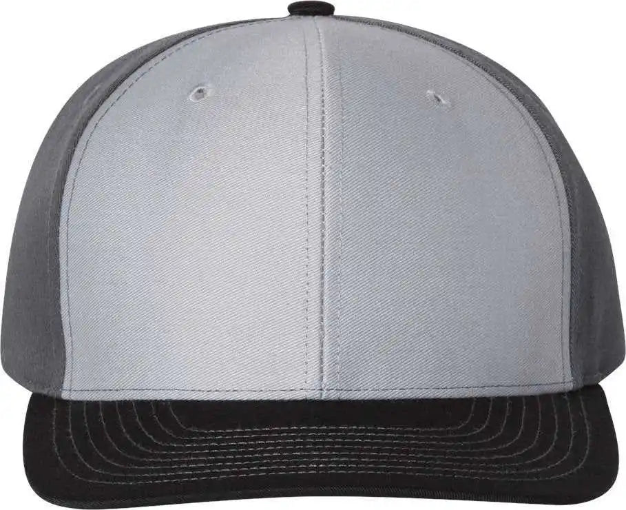 Richardson 312 Twill Back Trucker Caps - Gray Charcoal Black - Dark / Osfm
