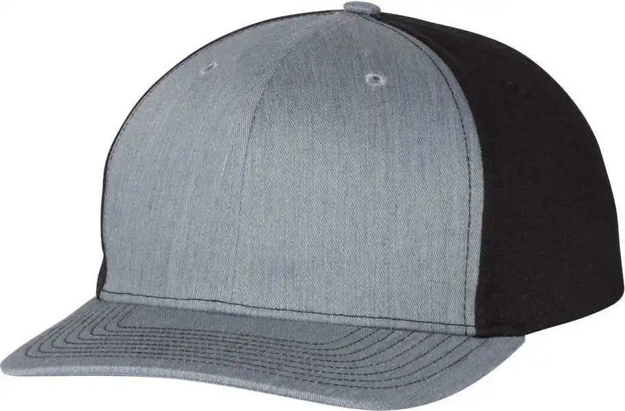 Richardson 312 Twill Back Trucker Caps Heather Gray Black / Osfm