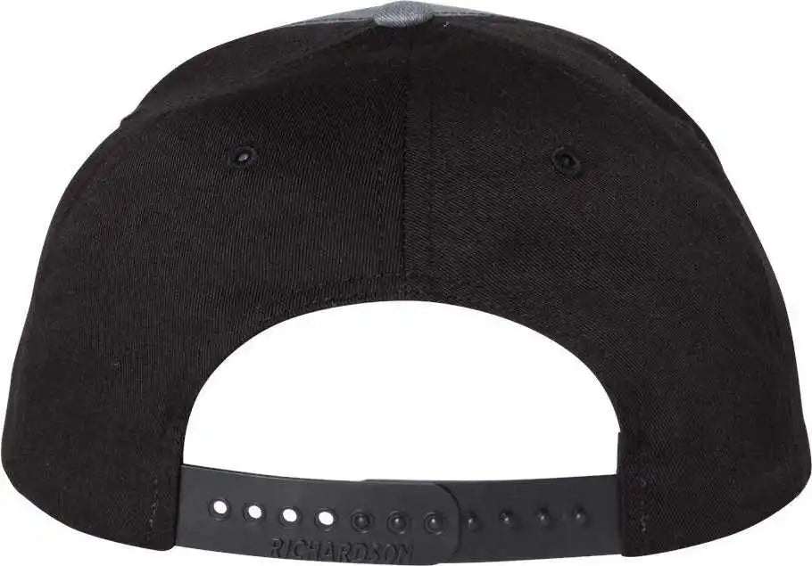 Richardson 312 Twill Back Trucker Caps Heather Gray Black / Osfm