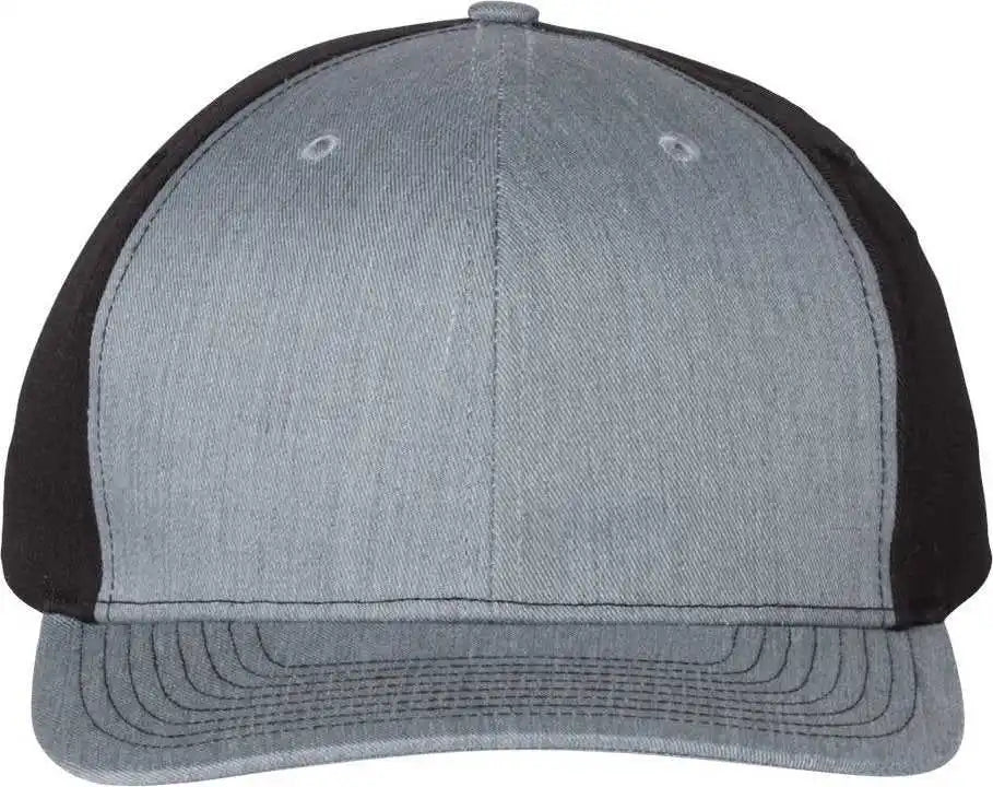 Richardson 312 Twill Back Trucker Caps Heather Gray Black / Osfm