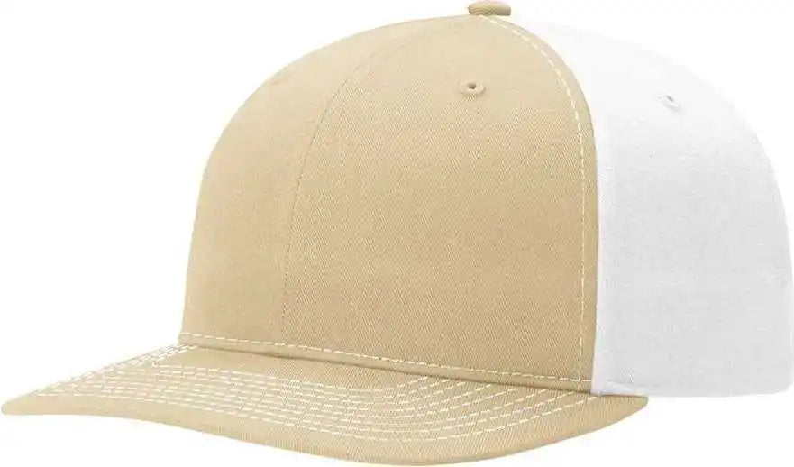 Richardson 312 Twill Back Trucker Caps Khaki White / Osfm