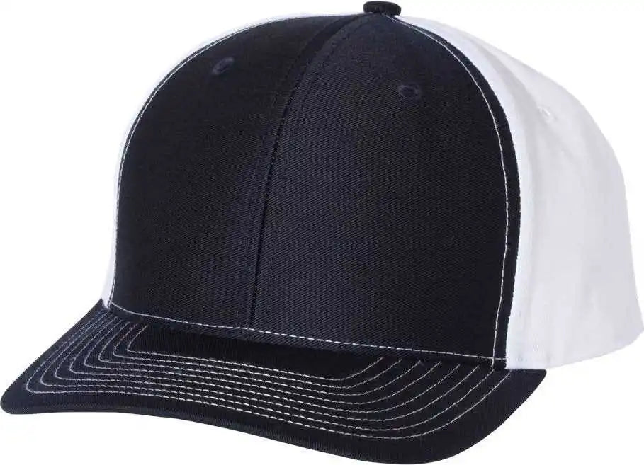 Richardson 312 Twill Back Trucker Caps - Navy White - Osfm