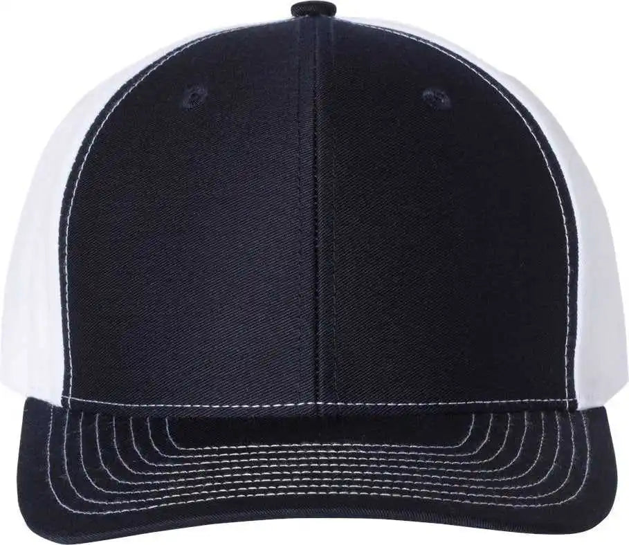 Richardson 312 Twill Back Trucker Caps - Navy White - Osfm