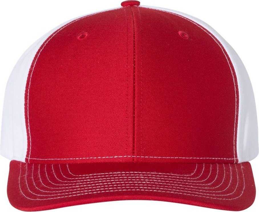 Richardson 312 Twill Back Trucker Caps - Red White - Osfm