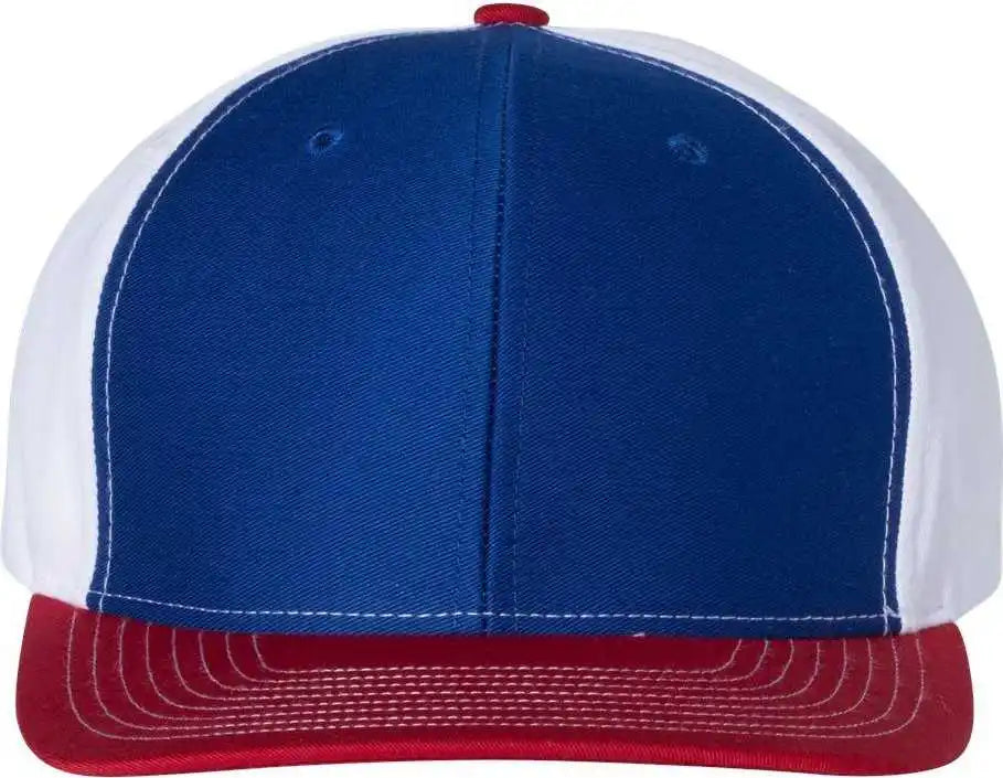 Richardson 312 Twill Back Trucker Caps Royal White Red / Osfm